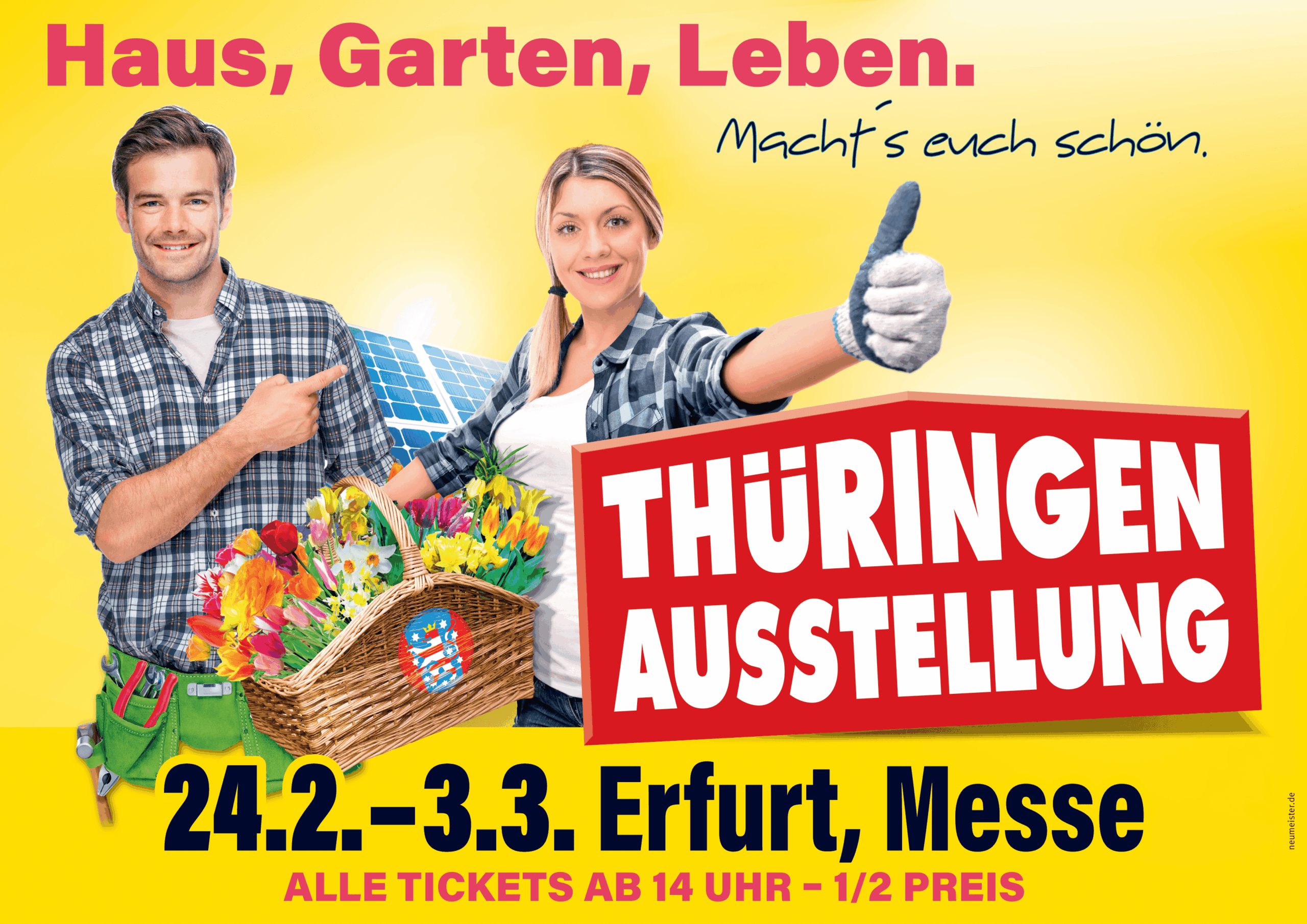 Angbot: 2€ Rabatt auf das Tagesticket Standard zur Thüringen Ausstellung